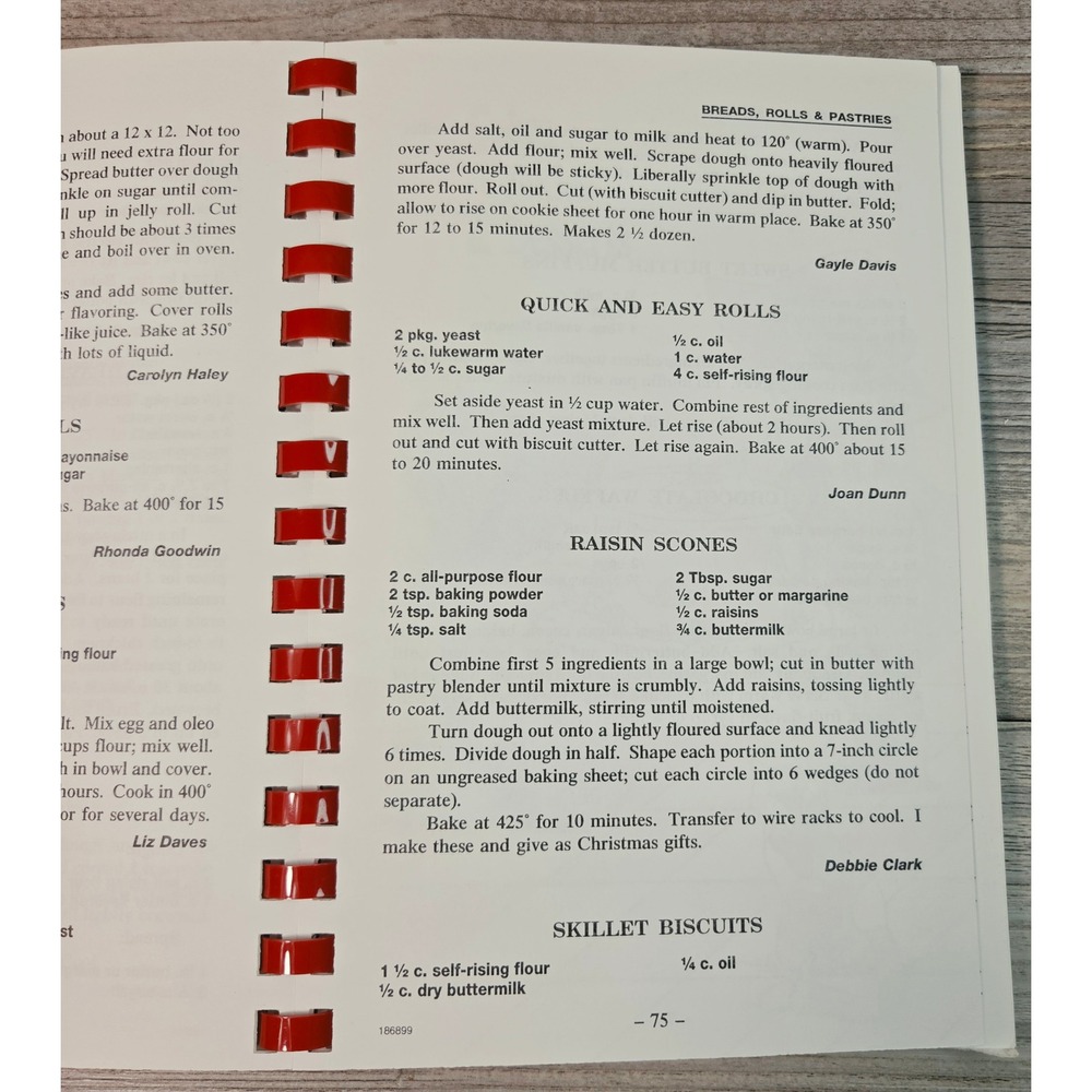 Feeding the Flock Cookbook North Carrollton Baptist Church Mississippi VG - Picture 9 of 9